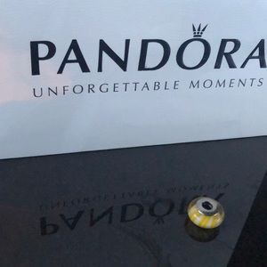 Pandora Yellow Stripe Charm